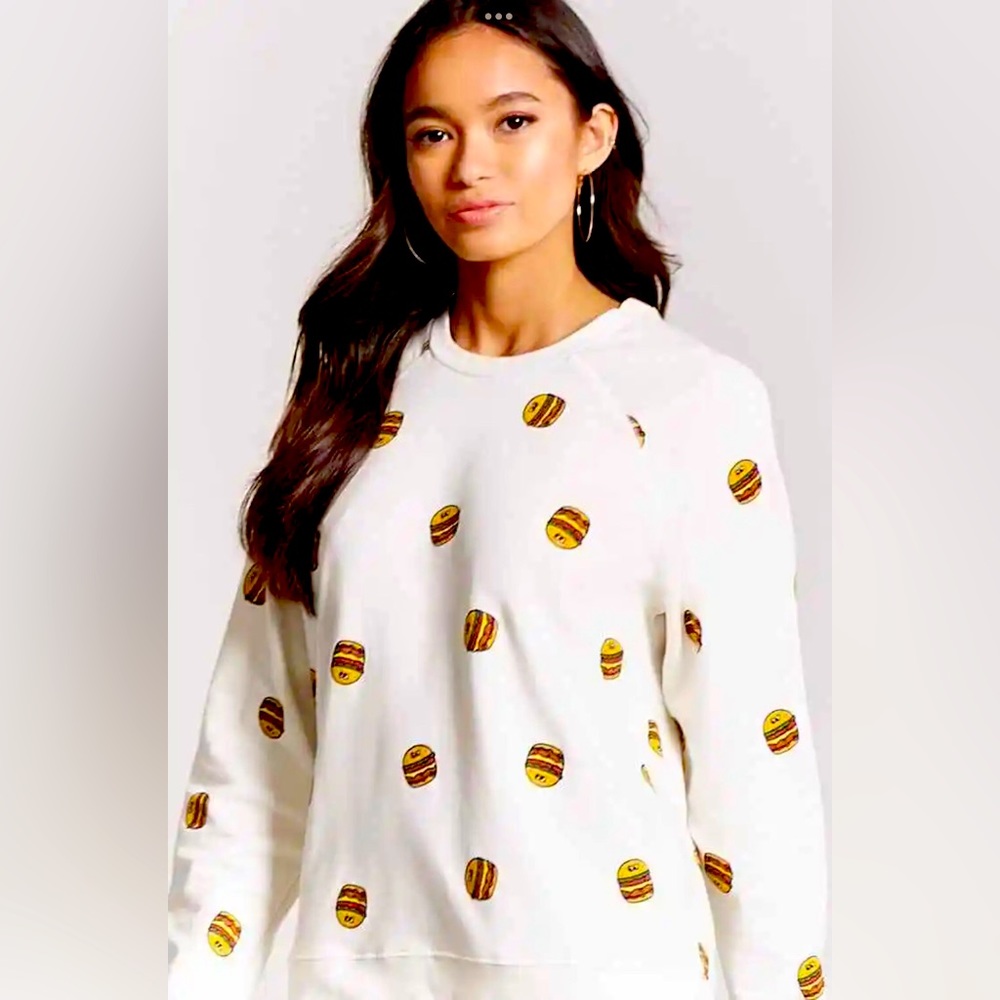 Forever 21 mini cheeseburger sweatshirt L